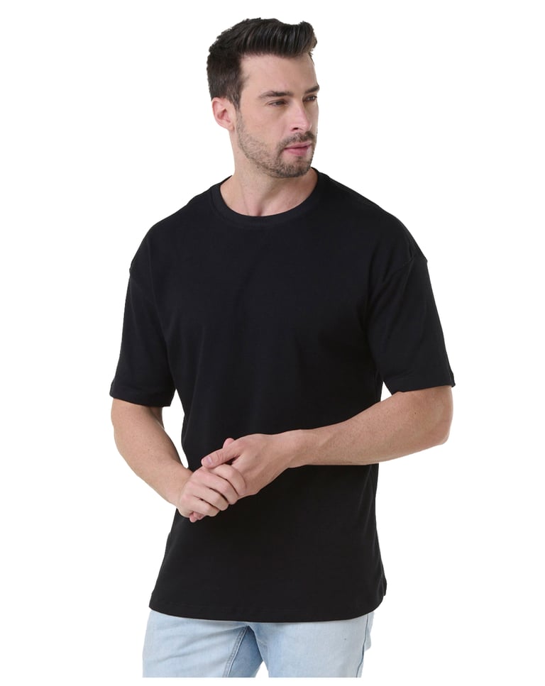 Camiseta Oversized Masculina - Preto