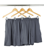 Kit 3 Bermudas Dry Fit - Cinza Chumbo