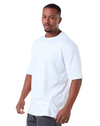 Kit 3 Camisetas Oversized Masculinas - Areia + Azul Marinho + Branco